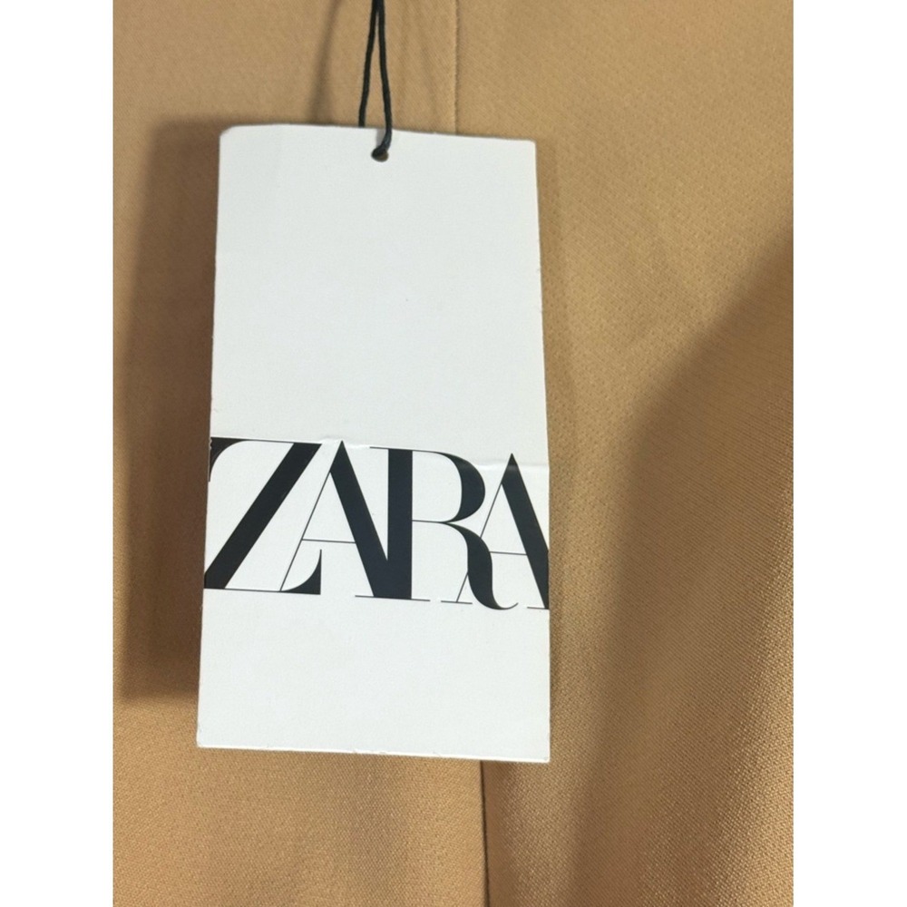 Zara High-Waist‎ Straight Leg Pants in Camel size 14 NEW - Picture 10 of 10